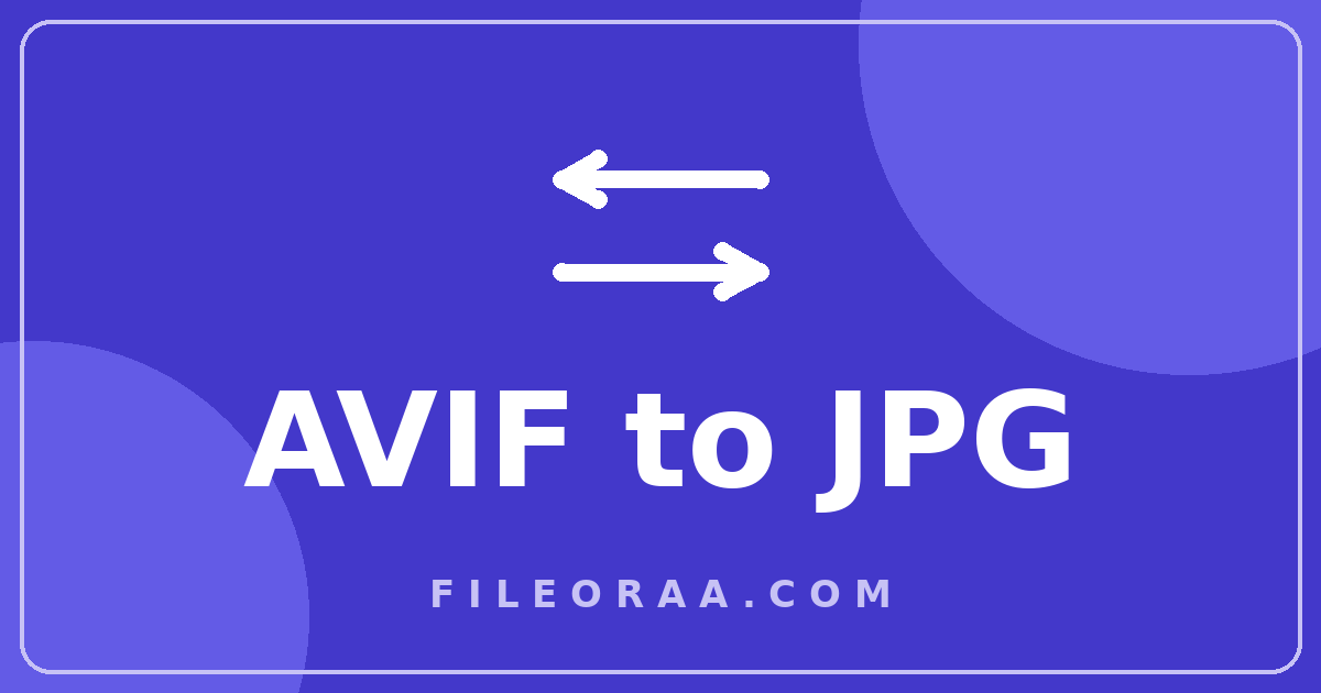 Illustration for the free AVIF to JPG converter