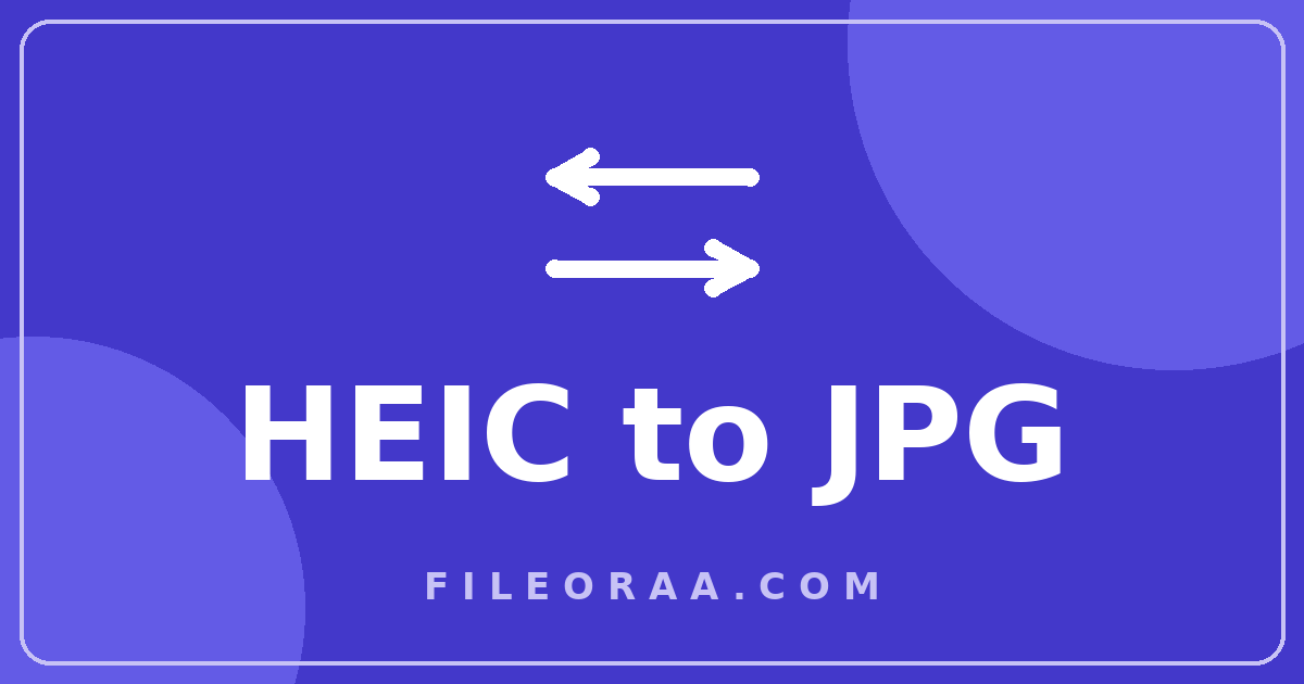 Illustration for the free HEIC to JPG converter showing iPhone HEIC photos converting to JPG