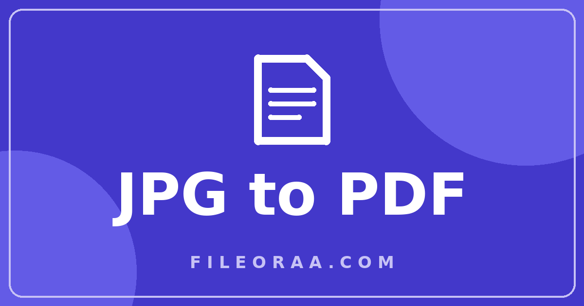 Illustration for the free JPG to PDF converter showing photos merging into a PDF