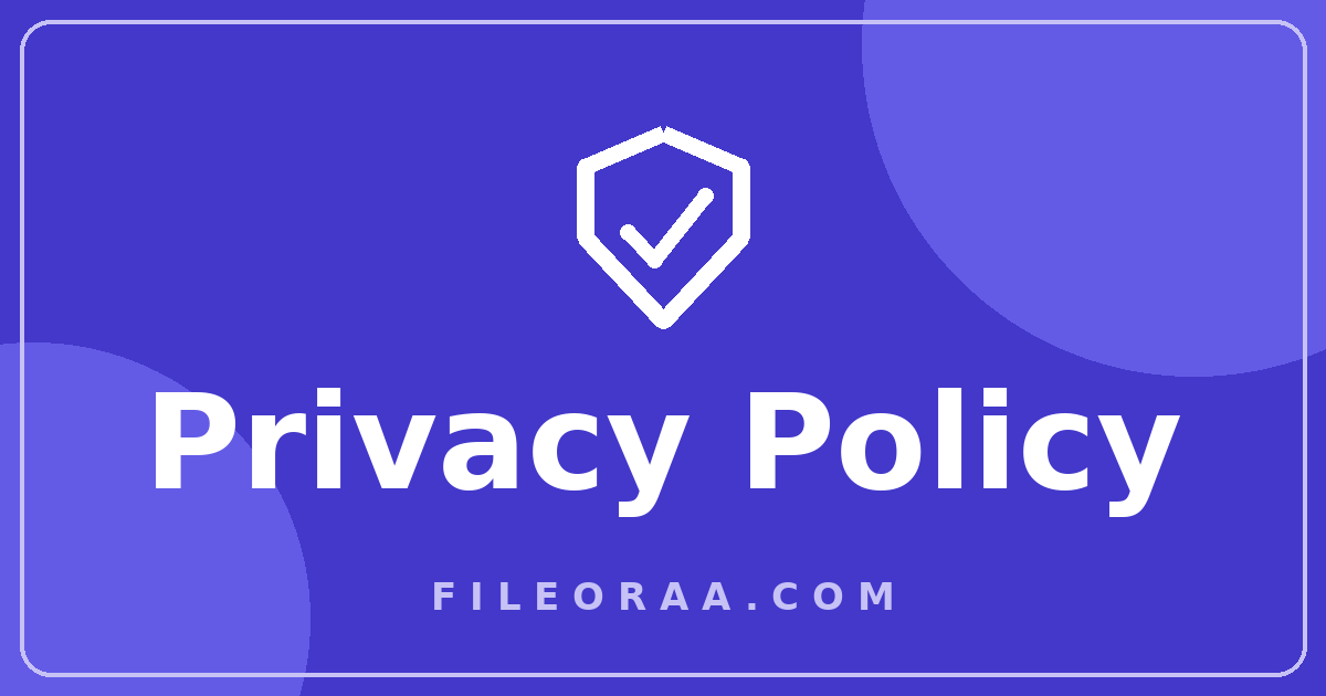 Illustration for the Fileoraa privacy policy page