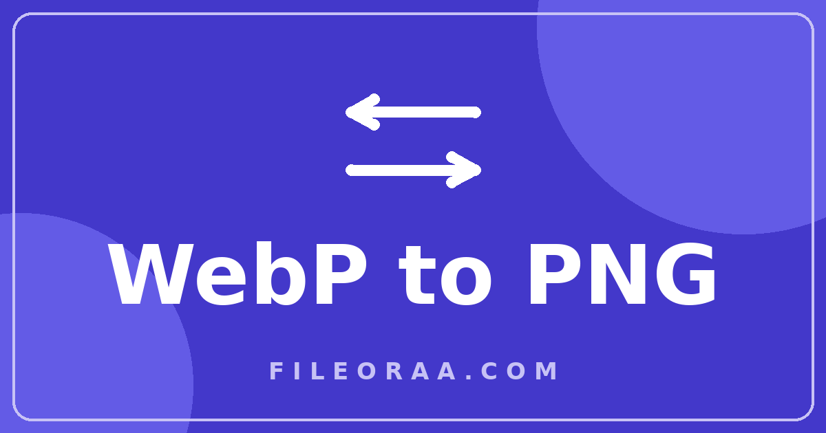 Illustration for the free WebP to PNG converter